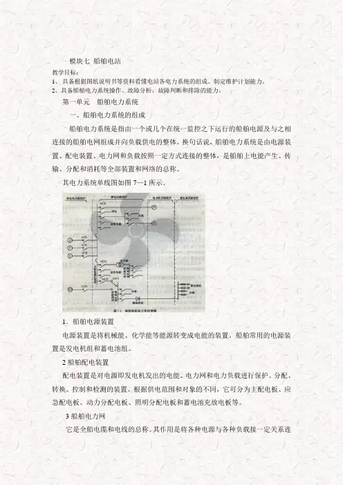 船舶电站系统的组成及应用设计