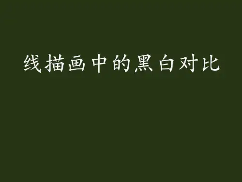 六年级美术上册(线描画中的黑白对比)教育课件