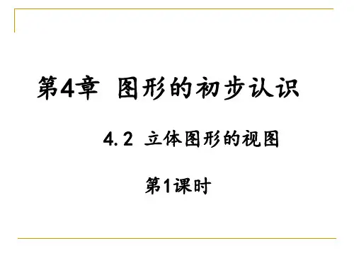 华师大版数学七年级上册课件  第4章4.2立体图形的视图 (共28张PPT)