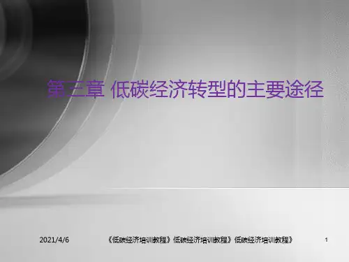 第三章--低碳经济