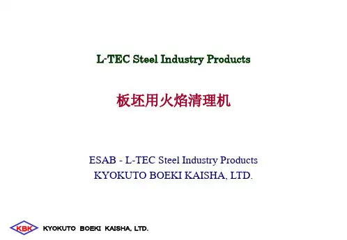 板坯用火焰清理机演示教学