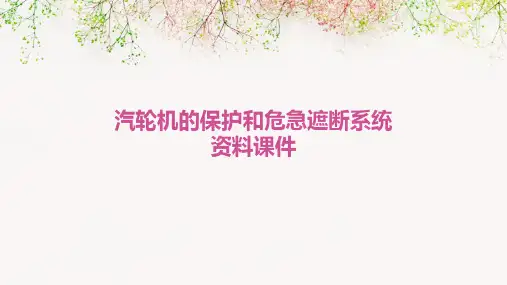汽轮机的保护和危急遮断系统资料课件