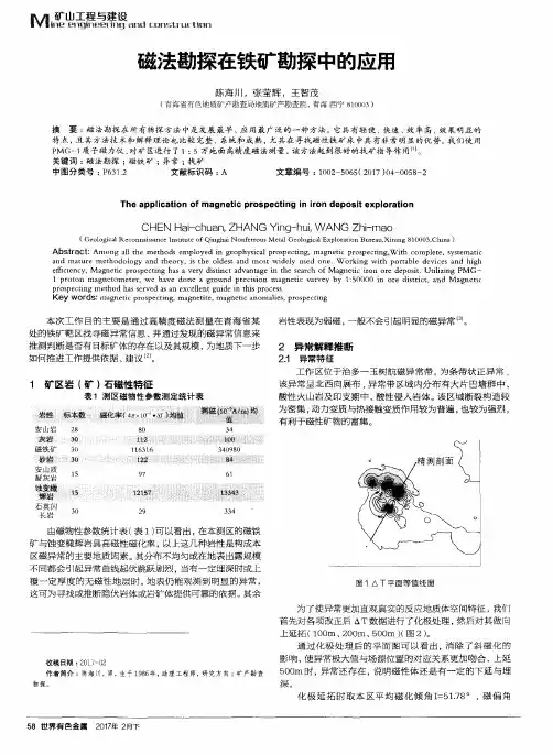 磁法勘探在铁矿勘探中的应用
