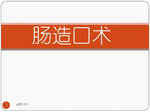 肠造口术  ppt课件