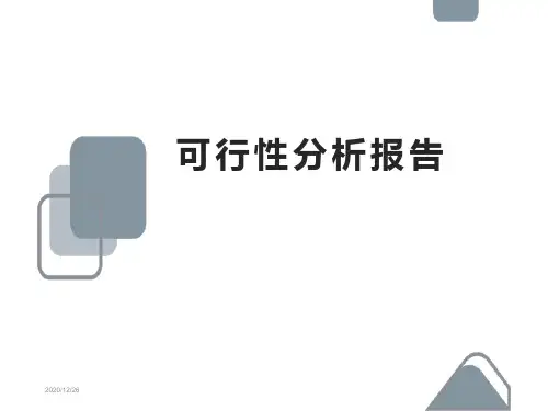 可行性分析报告PPT模板