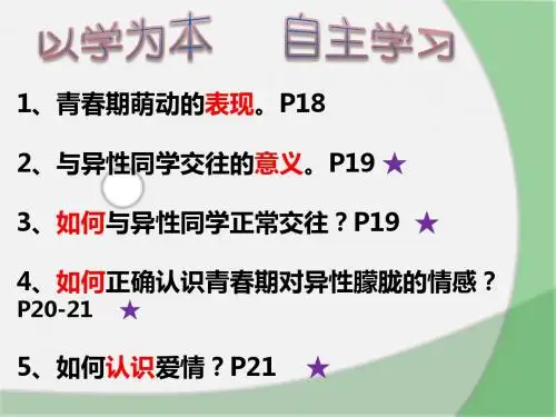 人教版《道德与法治》七年级下册 2.2 青春萌动 课件共24张PPT