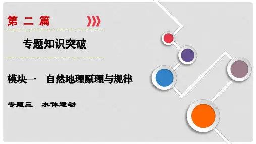 高考地理大二轮复习 第2篇 专题3 水体运动课件