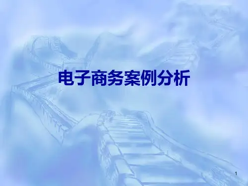 电子商务案例分析PPT课件