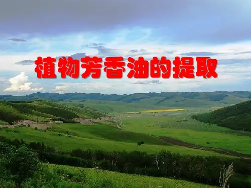 专题6课题1-植物芳香油的提取