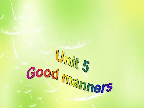 最新牛津译林版八年级英语下册Unit5GoodmannersTask优质课件
