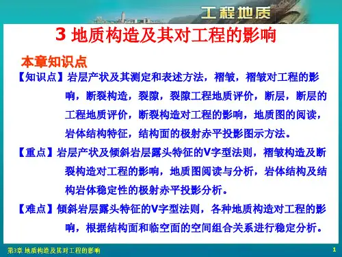 工程地质 第3章地质构造及其对工程的影响