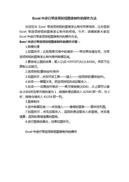 Excel中进行带选项按钮图表制作的操作方法