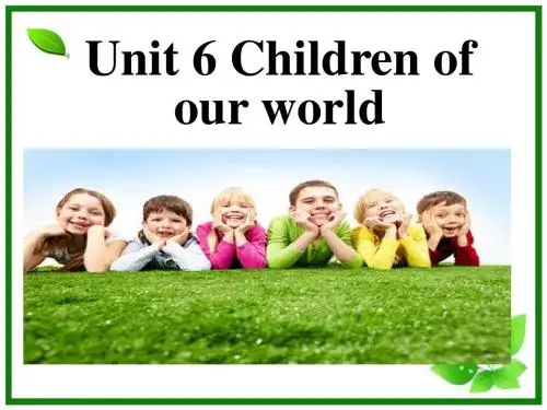 六年级上册英语课件-Unit 6 Children of our world.课件3Join in 剑桥英语共32张PPT