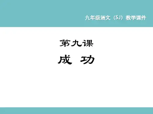 《成功》PPT-完美版