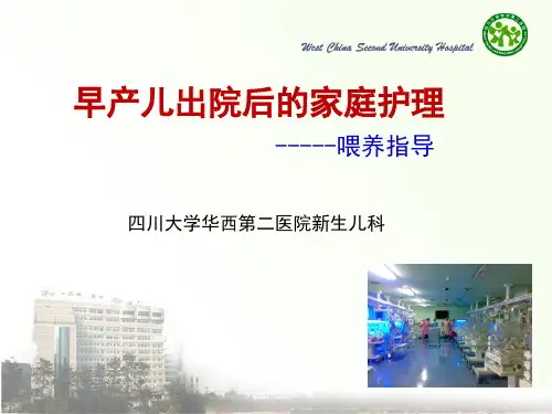 早产儿出院后的家庭护理