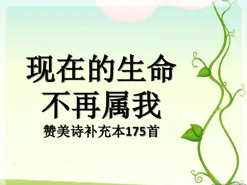 赞美诗补充本175首22