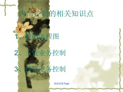 企业内部控制及流程图(-37页)ppt课件