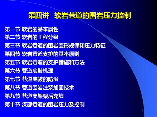 13软岩巷道支护理论与控制技术PPT课件
