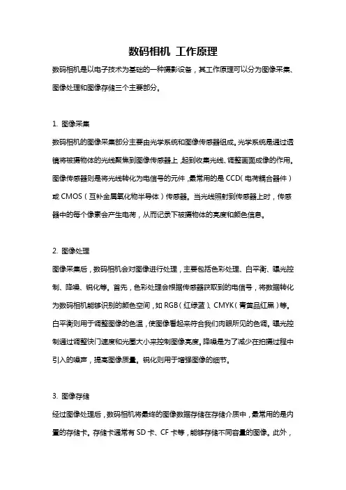 数码相机 工作原理