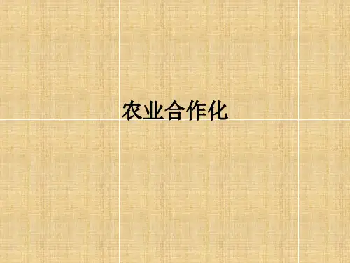 农业合作化