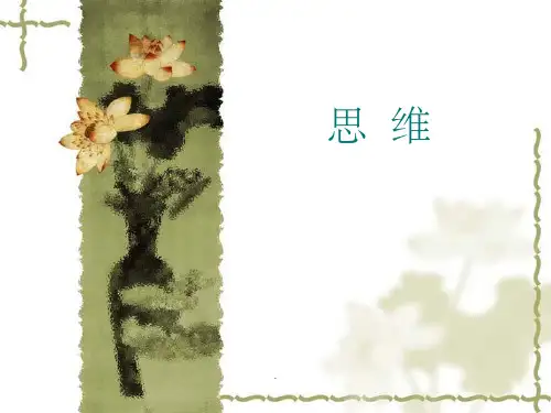 普通心理学思维--整理最全版ppt课件