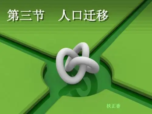湘教版地理 必修2第一章 第三节   人口迁移