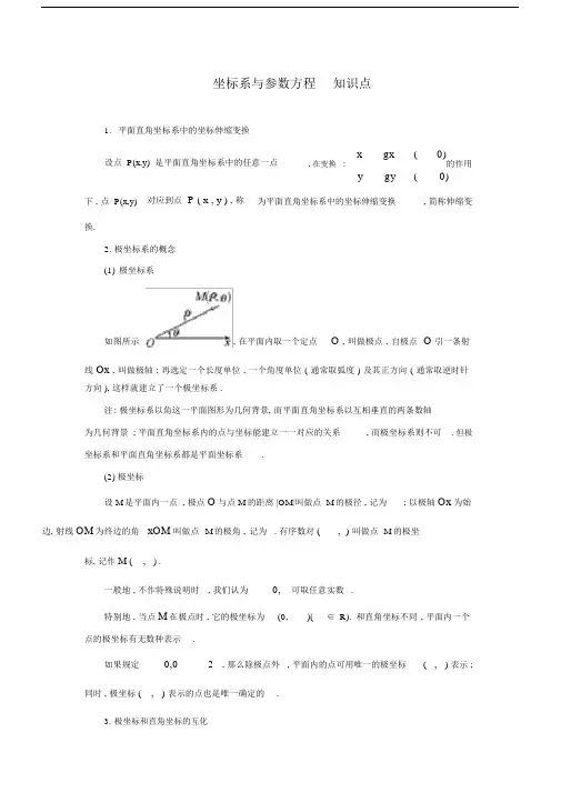 高中数学选修4—4知识点总结知识分享.docx