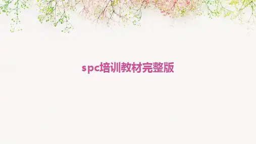 2024版spc培训教材完整版