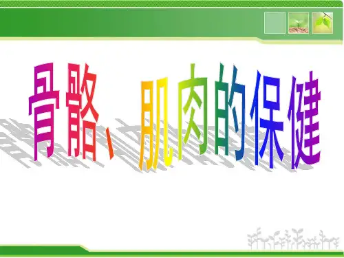 2019苏教版四年级下册科学获奖课件 4 骨骼、肌肉的保健 (3)