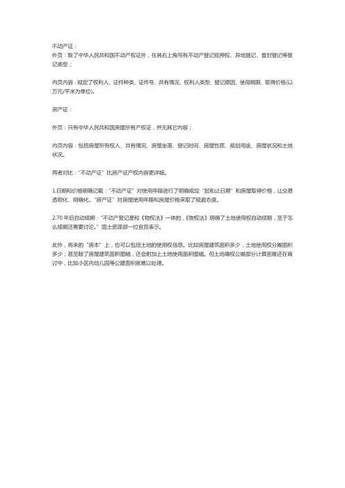 不动产权证