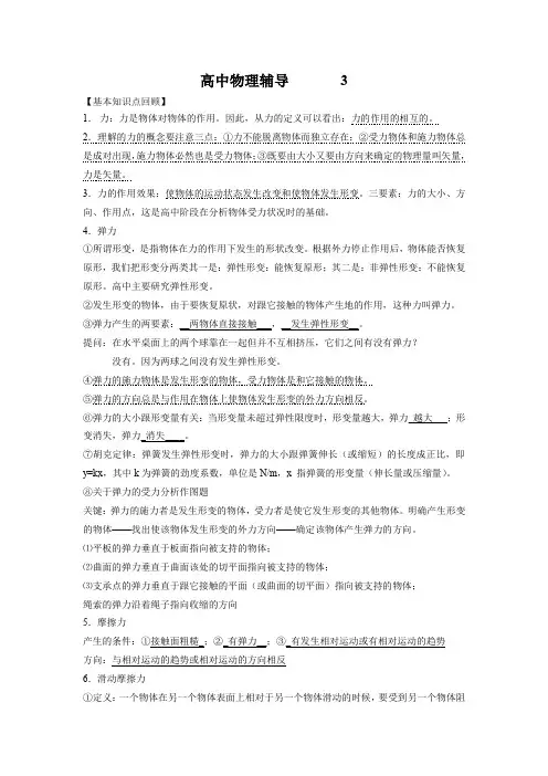 高中物理辅导(小高考)