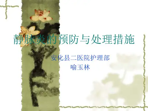 静脉炎的预防与处理