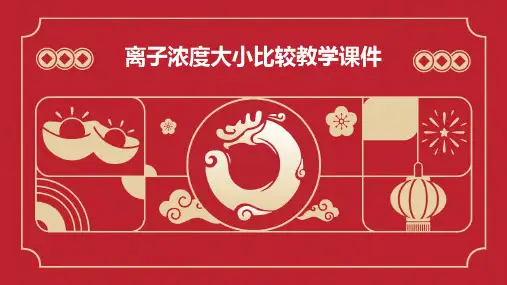 离子浓度大小比较教学课件