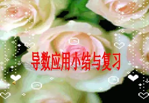 北师大版高中数学选修2-2第三章《导数应用》导数应用小结与复习课件
