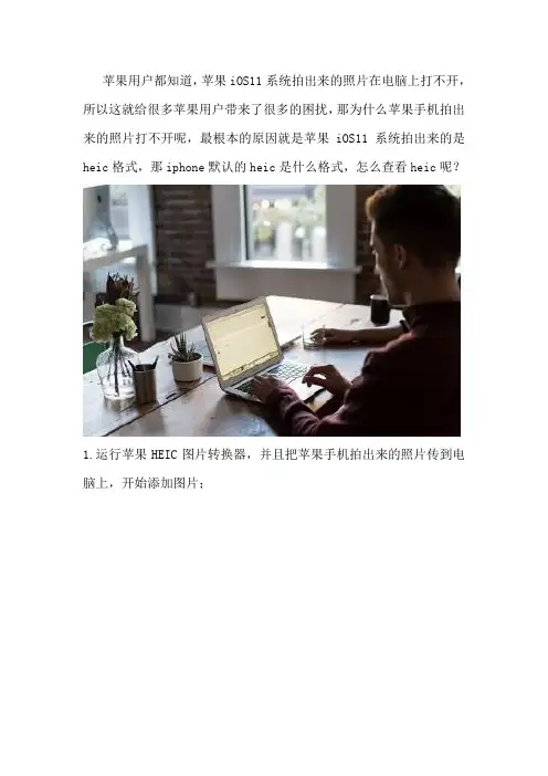 iPhone默认的heic是什么格式 怎么查看heic