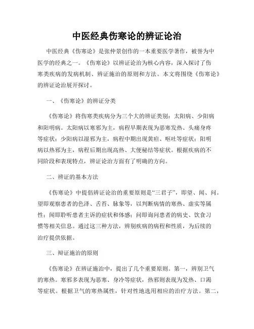 中医经典伤寒论的辨证论治