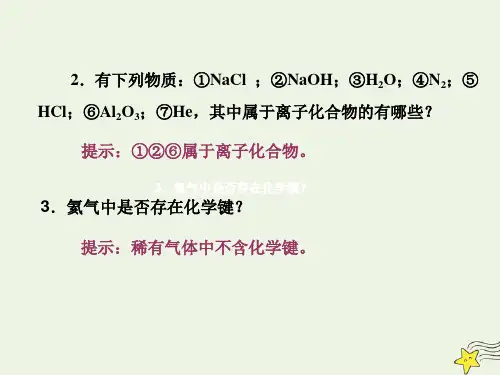 高中化学第1部分专题1第二单元第二课时共价键分子间作用力课件苏教版必修2