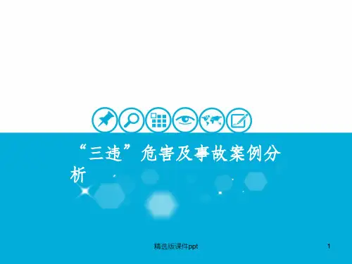 三违与事故案例ppt课件
