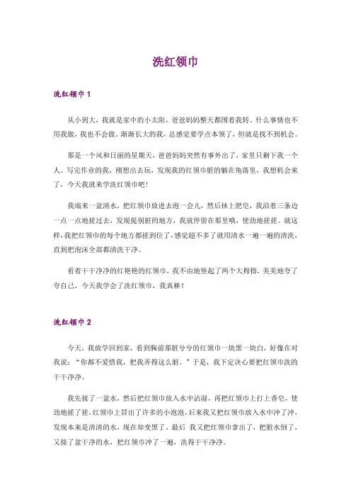 实用文_洗红领巾