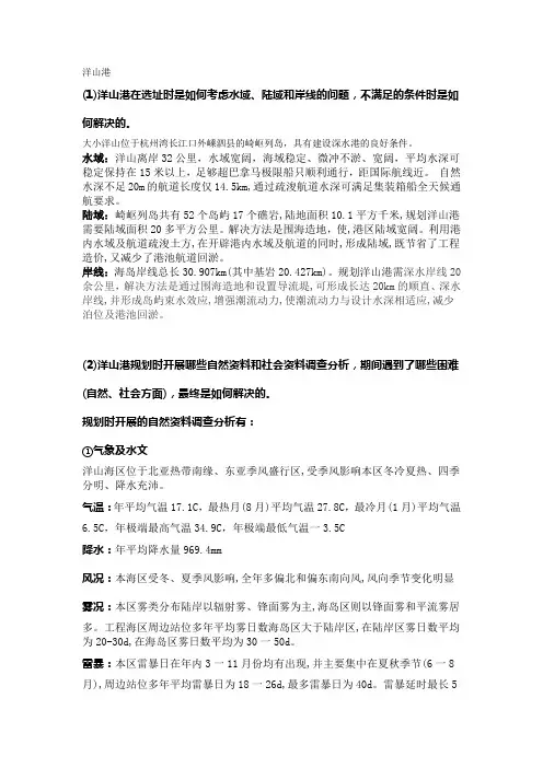 洋山港