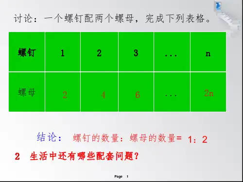 配套问题应用题PPT演示课件