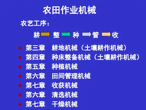 第三章整地机械