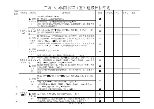 广西中小学图书馆建设评估细则