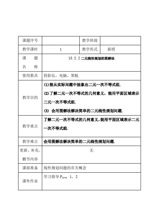 18-2-2二元线性规划的图解法