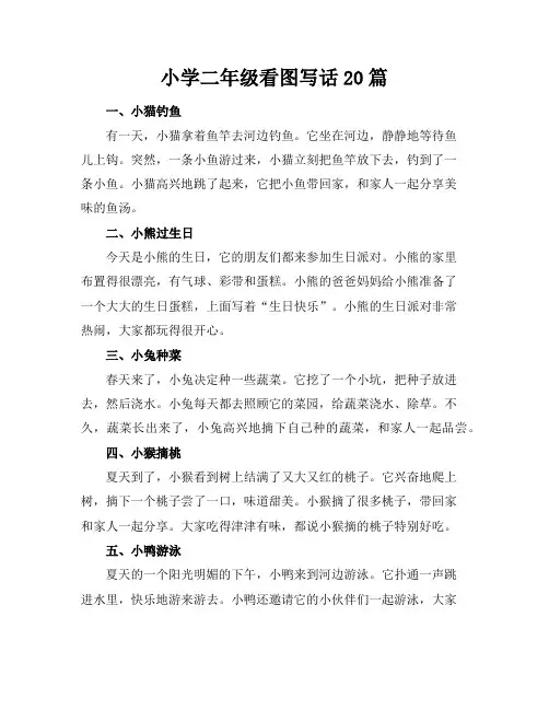 小学二年级看图写话20篇