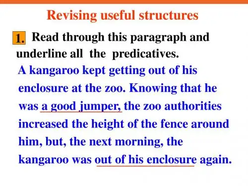 高中英语 Unit3Australia-Grammar课件