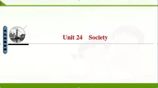 2018-2019学年高中英语北师大版选修八课件：Unit 24 Society