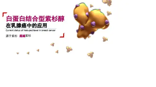 紫杉醇(白蛋白结合型)在晚期乳腺癌中的应用