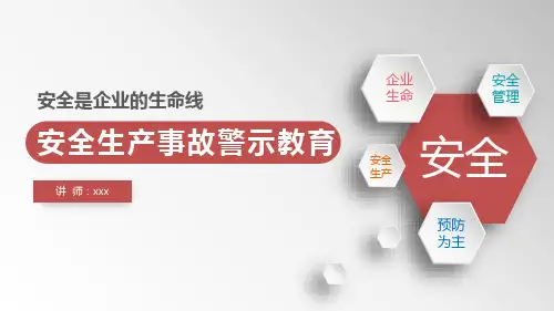 安全生产事故警示教育培训课件【内容完整】