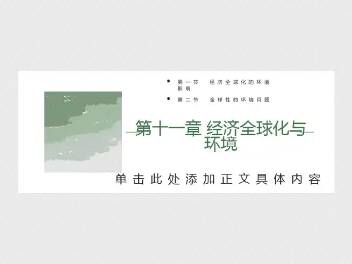 环境经济学11环境与经济增长